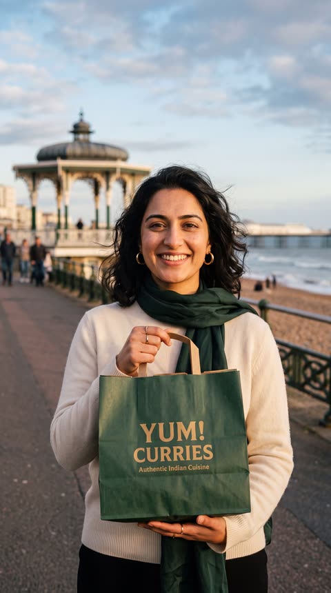 Brighton archetype — British-Pakistani halal-conscious foodie